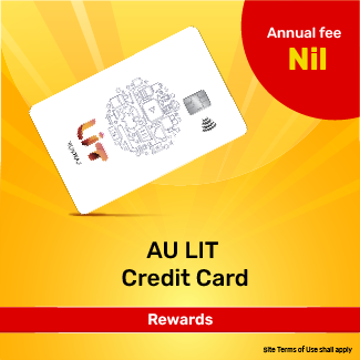 au small finance bank lit credit card banner 