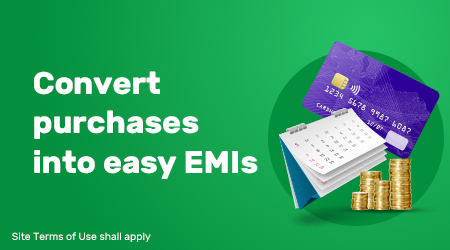 Convert Credit Card Purchases into easy EMIs Image