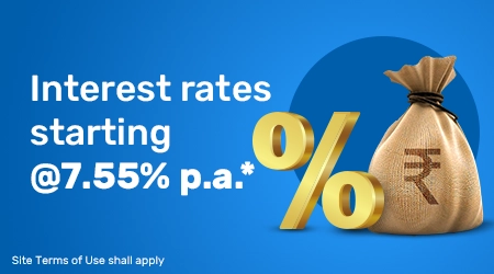 Interest rate starting @7.55% p.a.