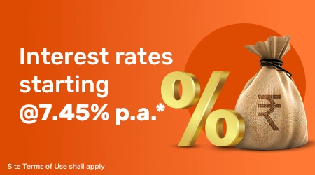 Interest rate starting @7.45% p.a.